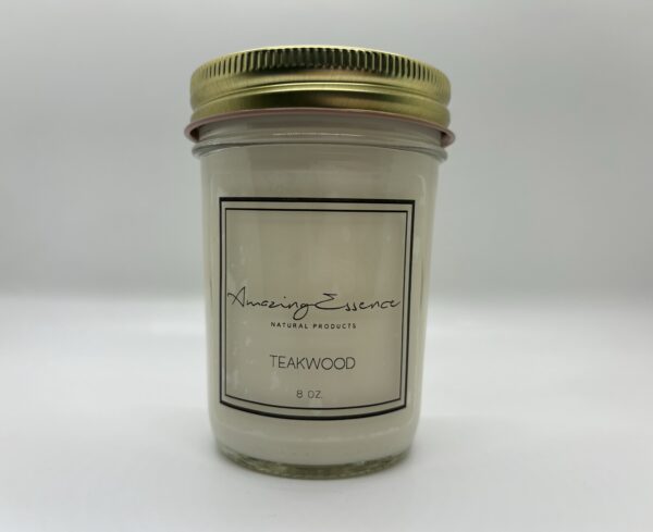 Teakwood Scented Jar Candle