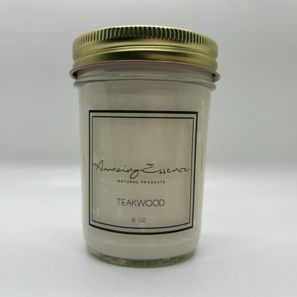 Teakwood Scented Jar Candle